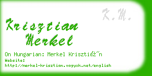 krisztian merkel business card